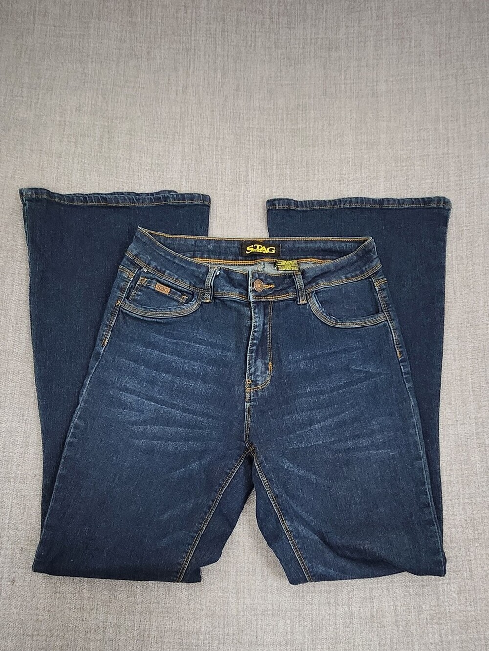 Stag Jeans Dark Wash Stretch Flare Jeans. 9/27 - Picture 2 of 10